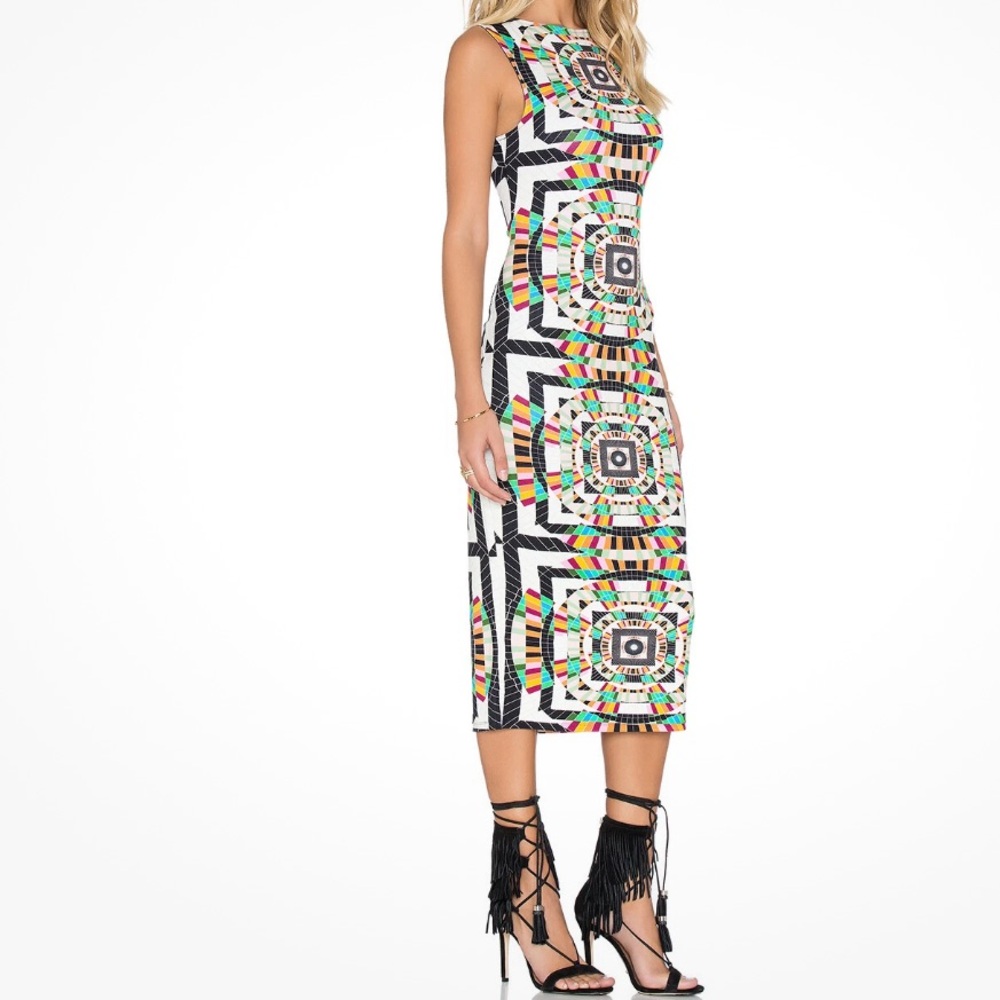 Mara Hoffman Multicolor Geometric Midi Dress - image 2